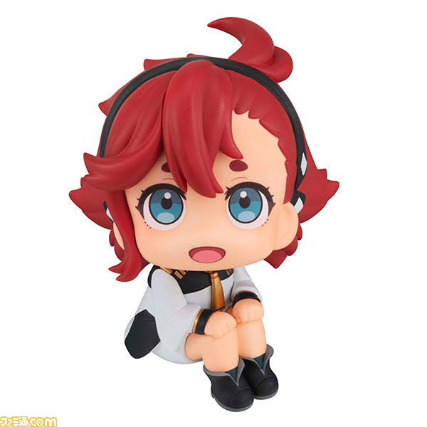 『ガンダム 水星の魔女』スレッタとミオリネが体育座りでこちらを見上げる“るかっぷ”フィギュアが予約開始。デスクなどに飾りやすい手のひらサイズ