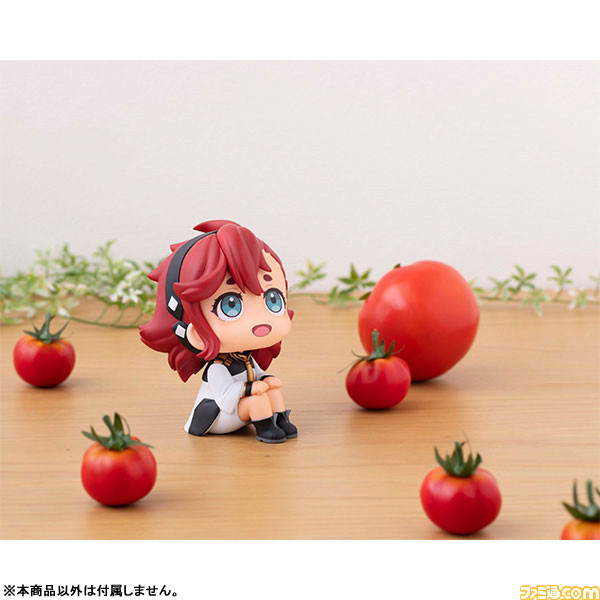 『ガンダム 水星の魔女』スレッタとミオリネが体育座りでこちらを見上げる“るかっぷ”フィギュアが予約開始。デスクなどに飾りやすい手のひらサイズ