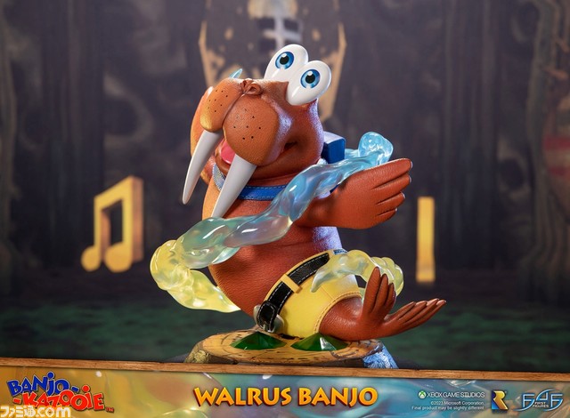 『バンジョーとカズーイの大冒険』セイウチに変身したバンジョーがフィギュア化。ぷっくりボディや目力、変身エフェクトを再現