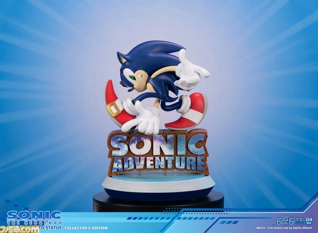 『ソニックアドベンチャー』よりソニック・ザ・ヘッジホッグがフィギュア化。コレクターズエディションには台座が光る仕掛けつき