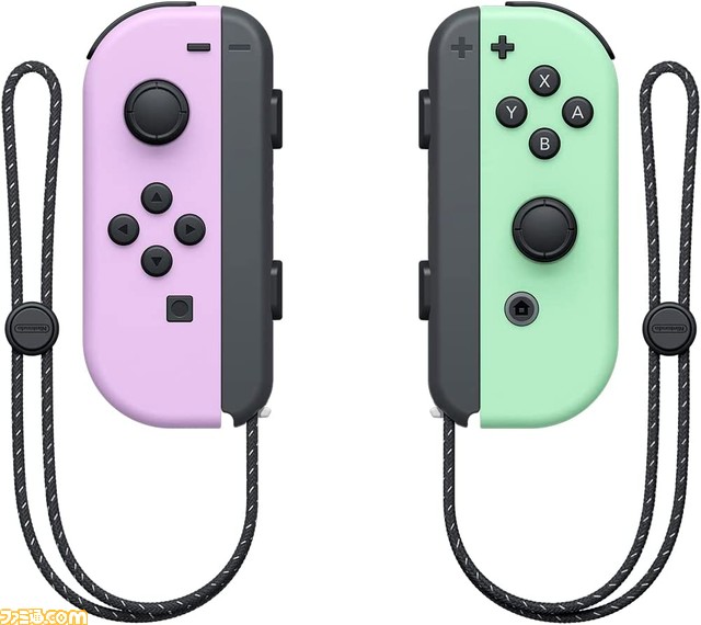 【Switch】パステルカラーのJoy-ConがAmazonで本日(6/5)予約開始。パープル&グリーン、ピンク&イエローの2セット