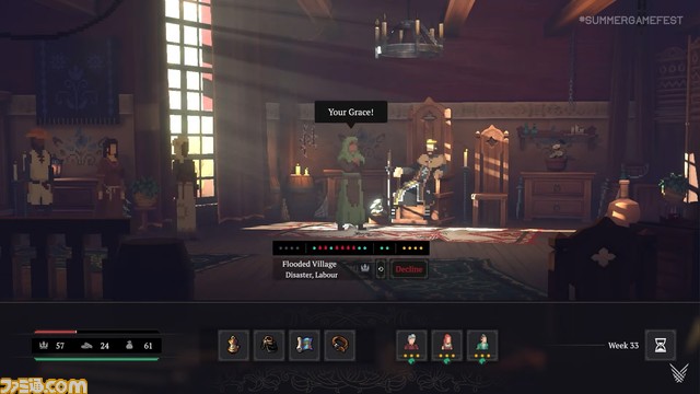 王国運営RPG『イエス・ユア グレース: Snowfall』が2024年にSwitch/XB/Steamにて登場【Summer Game Fest】