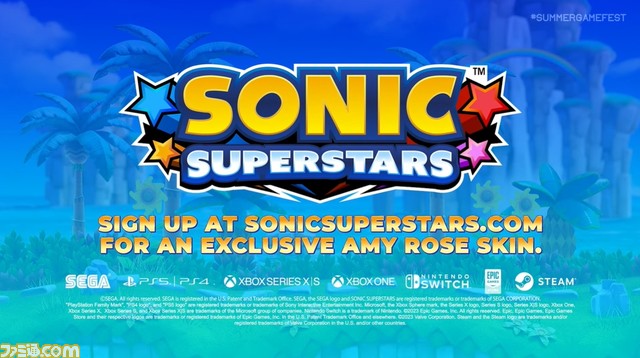 2D『ソニック』最新作『ソニック スーパースターズ』2023年秋に発売決定。クラシックな横スクアクションをリファイン【Summer Game Fest】