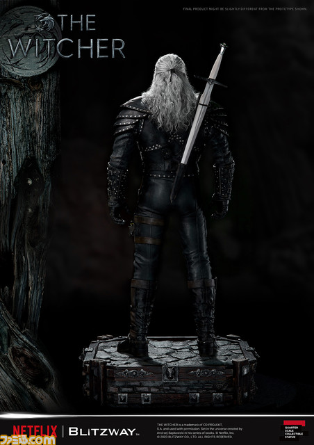 ドラマ『ウィッチャー』ゲラルトの大型フィギュアが登場。怪物を屠る銀の剣を手にした力強い立ち姿