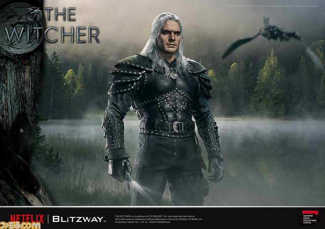 ドラマ『ウィッチャー』ゲラルトの大型フィギュアが登場。怪物を屠る銀の剣を手にした力強い立ち姿