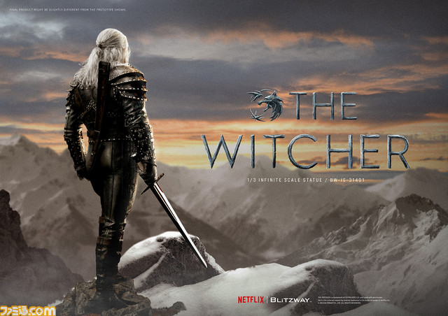 ドラマ『ウィッチャー』ゲラルトの大型フィギュアが登場。怪物を屠る銀の剣を手にした力強い立ち姿