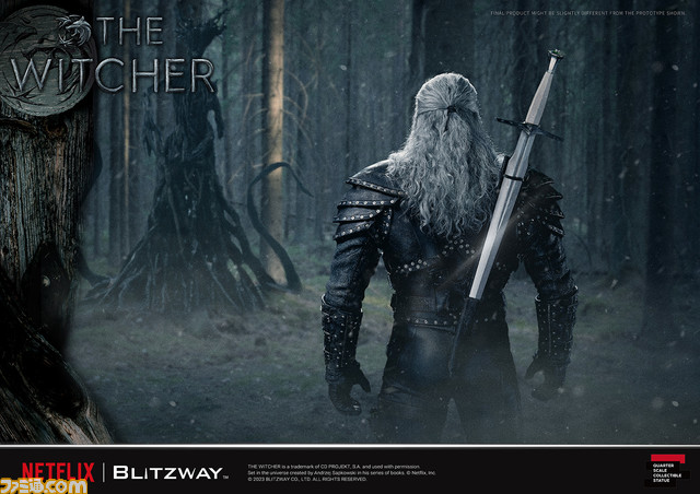 ドラマ『ウィッチャー』ゲラルトの大型フィギュアが登場。怪物を屠る銀の剣を手にした力強い立ち姿