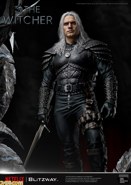 ドラマ『ウィッチャー』ゲラルトの大型フィギュアが登場。怪物を屠る銀の剣を手にした力強い立ち姿