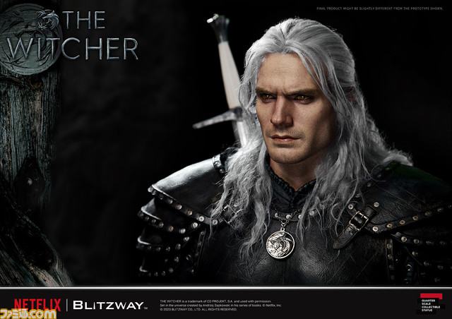 ドラマ『ウィッチャー』ゲラルトの大型フィギュアが登場。怪物を屠る銀の剣を手にした力強い立ち姿