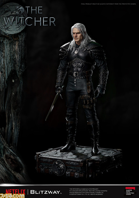 ドラマ『ウィッチャー』ゲラルトの大型フィギュアが登場。怪物を屠る銀の剣を手にした力強い立ち姿