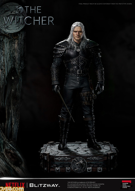 ドラマ『ウィッチャー』ゲラルトの大型フィギュアが登場。怪物を屠る銀の剣を手にした力強い立ち姿