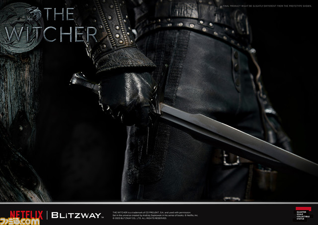 ドラマ『ウィッチャー』ゲラルトの大型フィギュアが登場。怪物を屠る銀の剣を手にした力強い立ち姿