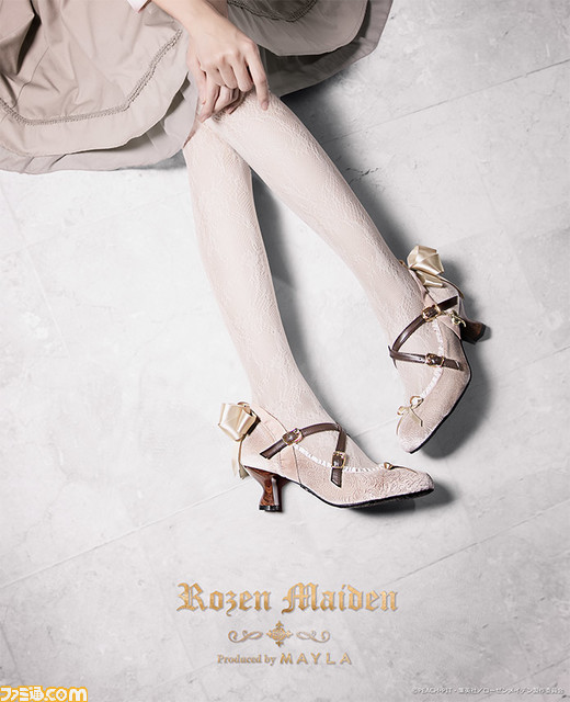 『ローゼンメイデン』上品なパンプスがマイラより6月15日18時発売。真紅、水銀燈、雪華綺晶の美しさと気高さを閉じ込めた3カラー展開