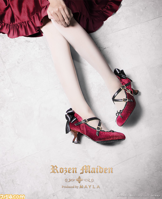 『ローゼンメイデン』上品なパンプスがマイラより6月15日18時発売。真紅、水銀燈、雪華綺晶の美しさと気高さを閉じ込めた3カラー展開