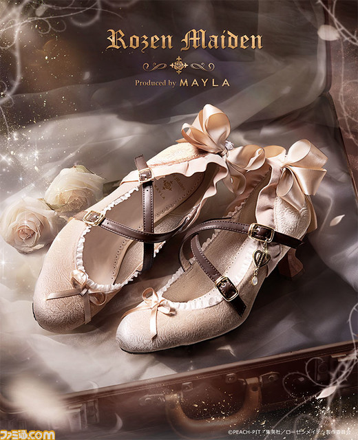 『ローゼンメイデン』上品なパンプスがマイラより6月15日18時発売。真紅、水銀燈、雪華綺晶の美しさと気高さを閉じ込めた3カラー展開