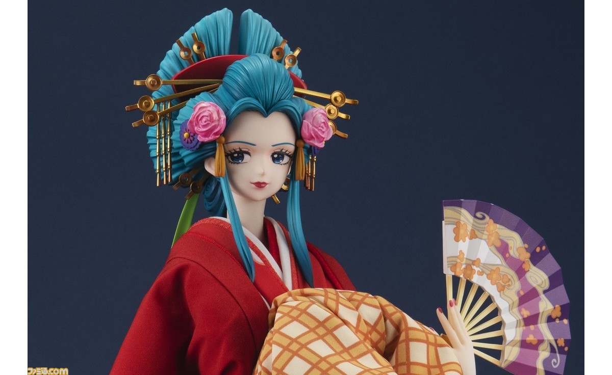 ギ*ュ様 小紫　メガハウス×久月　高級ガラスケース付き　ワンピース　新品未開封 ワンピース」花魁の小紫が“日本人形”に！ 老舗・久月×フィギュア