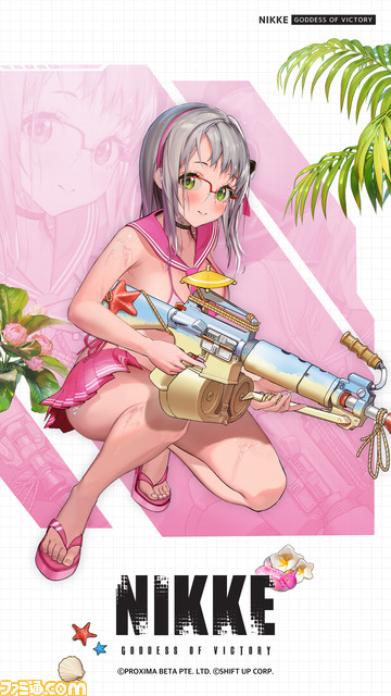 【NIKKE】水着ネオン(声:日高里菜)のイラストが公開。火力に水力を足したハイブリッドなニケに【ニケ】