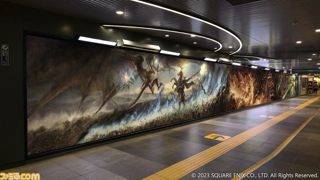 【FF16】渋谷/梅田/福岡にて召喚獣合戦勃発!『ファイナルファンタジー16』 本物の超巨大絵画を使った広告ジャックが本日(6/19)からスタート。クロス新宿ビジョンでは3D広告も