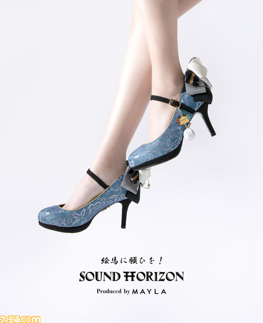 【サンホラ】Sound Horizon『絵馬に願ひを!』がエレガントなパンプス(靴)に。和風かつ華麗なデザインで6月30日18時より予約開始