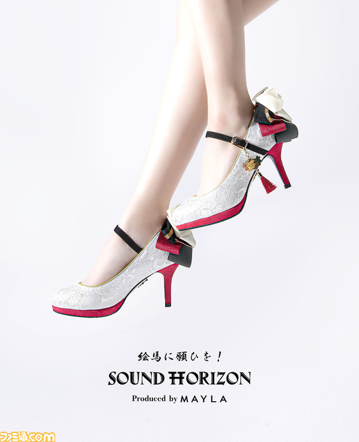 【サンホラ】Sound Horizon『絵馬に願ひを!』がエレガントなパンプス(靴)に。和風かつ華麗なデザインで6月30日18時より予約開始