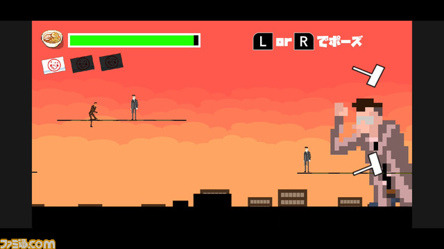 ひたすらビルを走り抜ける爽快ランゲーム『走れ!中間管理職』が本日(6/29)より発売。コーハイに乗った高速移動など独特なアクションが満載