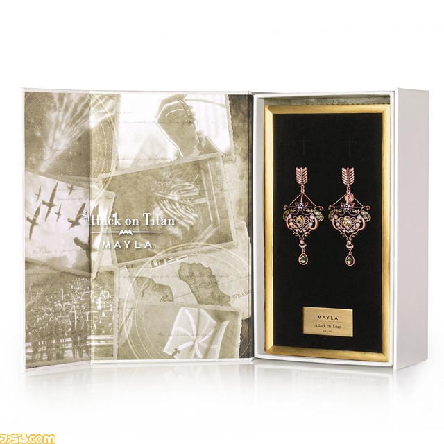 『進撃の巨人』アニやヒストリアたちがマイラの手で豪華なピアス&イヤリングに。7月4日18時より予約受付スタート【サシャモデルの中央には芋の花】