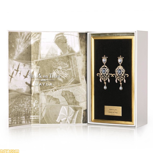 『進撃の巨人』アニやヒストリアたちがマイラの手で豪華なピアス&イヤリングに。7月4日18時より予約受付スタート【サシャモデルの中央には芋の花】