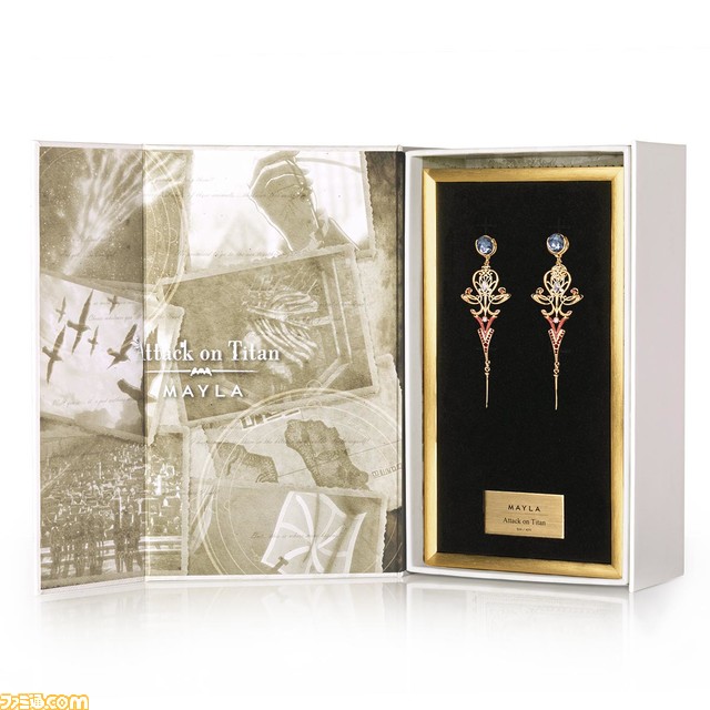 『進撃の巨人』アニやヒストリアたちがマイラの手で豪華なピアス&イヤリングに。7月4日18時より予約受付スタート【サシャモデルの中央には芋の花】