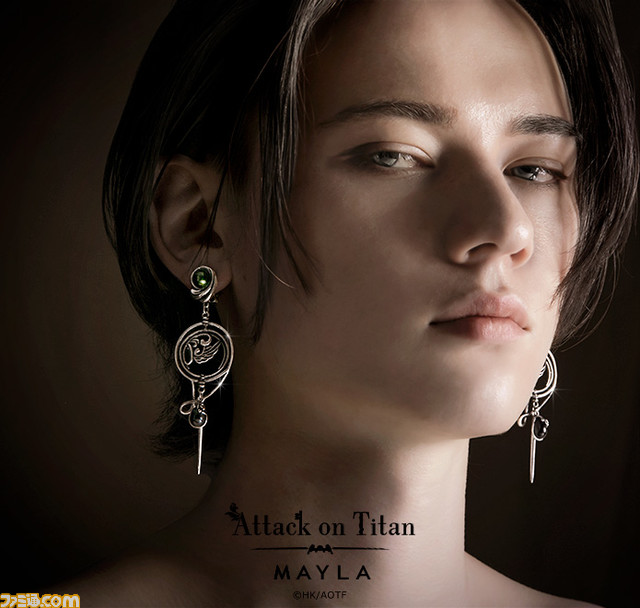 『進撃の巨人』アニやヒストリアたちがマイラの手で豪華なピアス&イヤリングに。7月4日18時より予約受付スタート【サシャモデルの中央には芋の花】