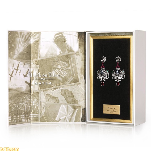 『進撃の巨人』アニやヒストリアたちがマイラの手で豪華なピアス&イヤリングに。7月4日18時より予約受付スタート【サシャモデルの中央には芋の花】