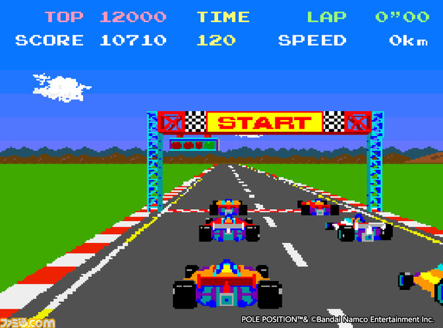 【アケアカ】ナムコによるレースゲーム『ポールポジション』が7/6よりSwitch／PS4にて配信開始。自慢のハンドルテクニックでポールポジションの獲得を目指せ