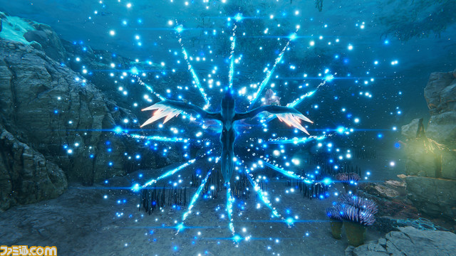 【BitSummit Let's Go!!】海中アクション『グレイシャード』 が試遊可能。幻想的な海の中を探索し巨大化したワニなどと戦っていく