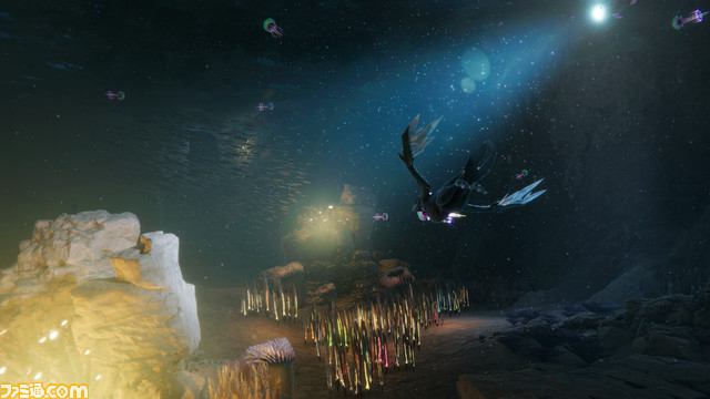 【BitSummit Let's Go!!】海中アクション『グレイシャード』 が試遊可能。幻想的な海の中を探索し巨大化したワニなどと戦っていく