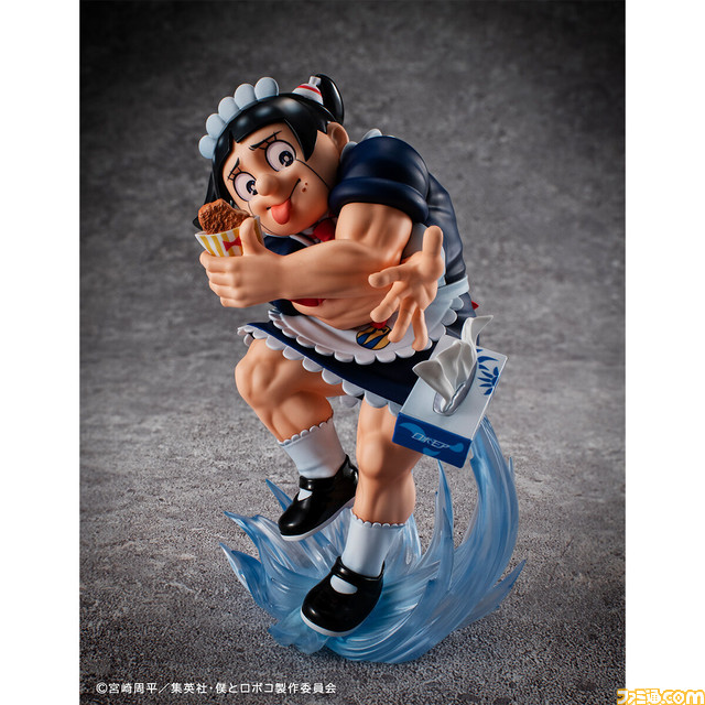 『僕とロボコ』どこかで見たことのあるポーズのロボコがフィギュア化。圧倒的なかわいさと高すぎる膝のクオリティに思わず釘付け【4巻の表紙】