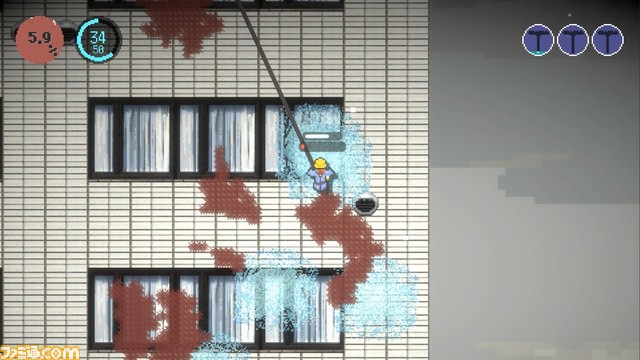 ビル清掃アクション『スカイ ザ スクレーパー』Steamページ公開。“BitSummit”での試遊出展が決定