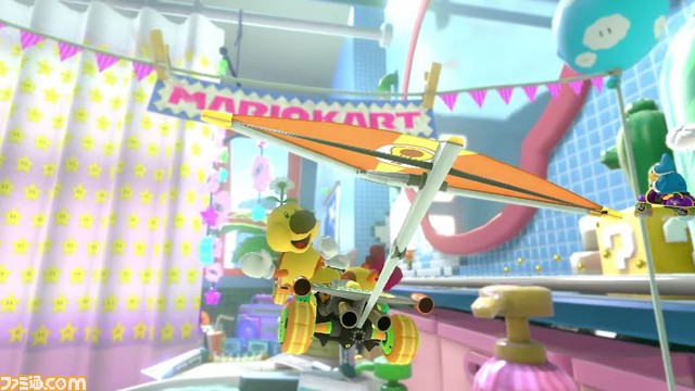 『マリオカート8 デラックス』コース追加パス第5弾が本日(7/12)より配信開始。新コース“シャボンロード”を含む8コースとボスパックン、ハナチャン、カメックが追加