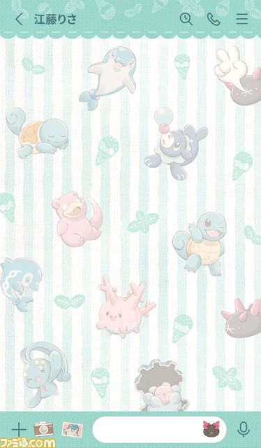 『ポケモン』LINE着せかえ“ポケモン シーズンズ ミント”が発売。ゼニガメやマナフィなどみずタイプのポケモンたちが集合した夏らしい爽やかなデザイン