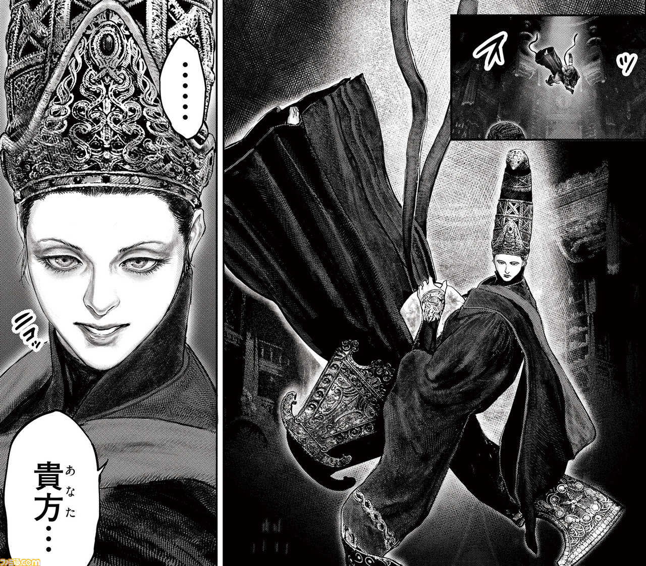 ギャグ漫画『ELDEN RING 黄金樹への道』第26話公開。褪夫とカーリア騎士、ムーングラムが決闘!