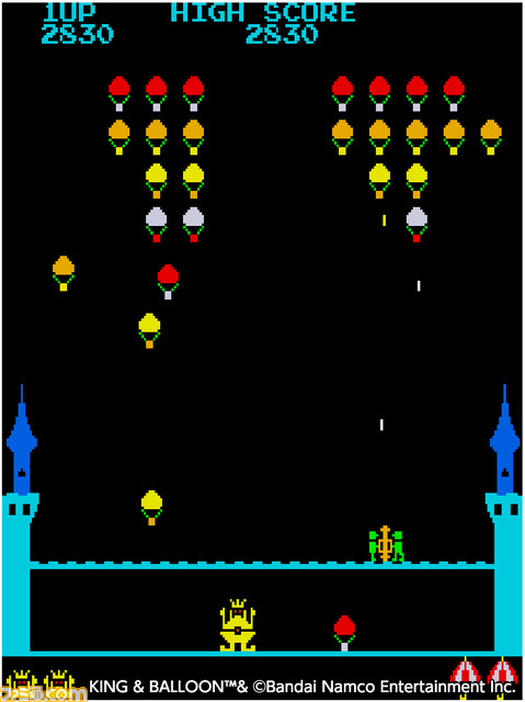 【アケアカ】『キング＆バルーン』7月20日に発売決定。王様をさらいにくる気球を撃ち落としまくるシューティングゲーム