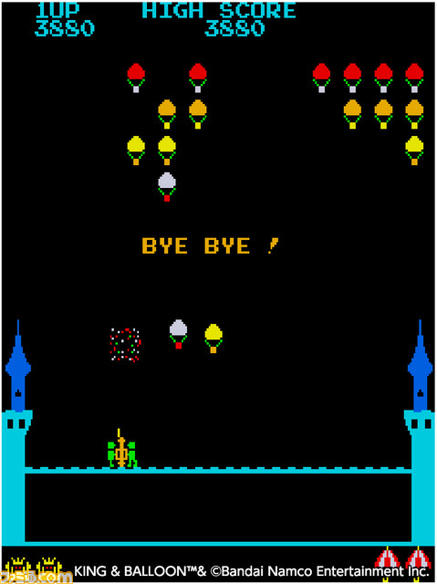 【アケアカ】『キング＆バルーン』7月20日に発売決定。王様をさらいにくる気球を撃ち落としまくるシューティングゲーム