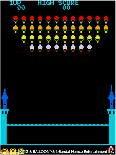 【アケアカ】『キング＆バルーン』7月20日に発売決定。王様をさらいにくる気球を撃ち落としまくるシューティングゲーム