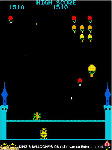 【アケアカ】『キング＆バルーン』7月20日に発売決定。王様をさらいにくる気球を撃ち落としまくるシューティングゲーム