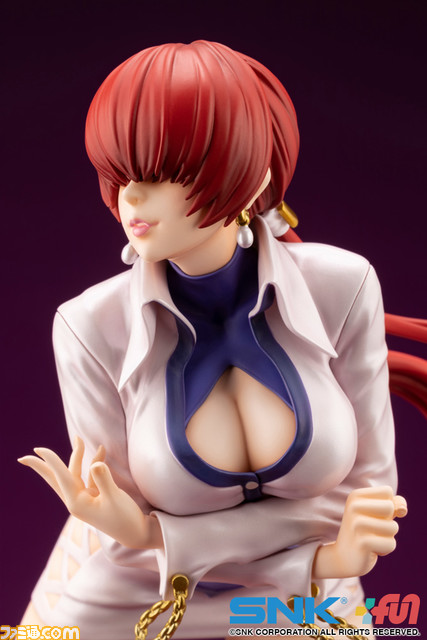 『KOF』シェルミー(『SNKヒロインズ』版)のフィギュアが登場。投げ技“Fカップチュード”発動時の挑発的ポージングを艶やかに再現