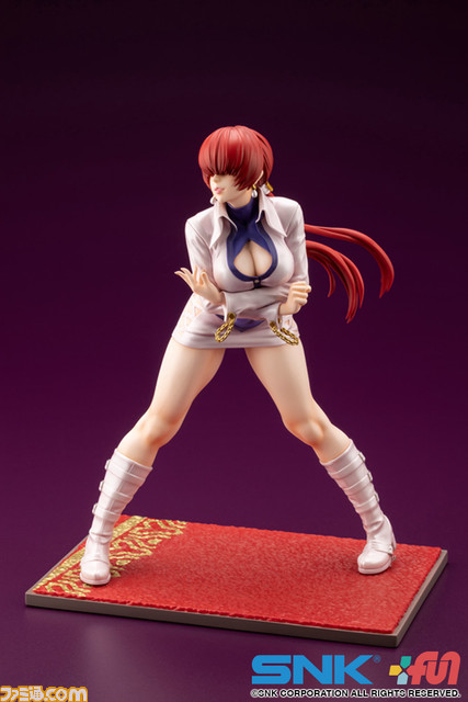 『KOF』シェルミー(『SNKヒロインズ』版)のフィギュアが登場。投げ技“Fカップチュード”発動時の挑発的ポージングを艶やかに再現