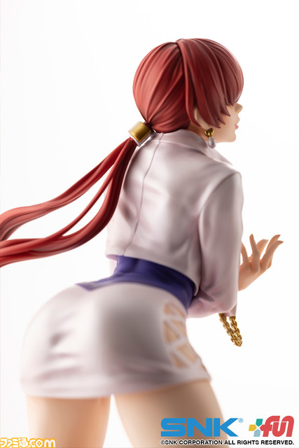 『KOF』シェルミー(『SNKヒロインズ』版)のフィギュアが登場。投げ技“Fカップチュード”発動時の挑発的ポージングを艶やかに再現