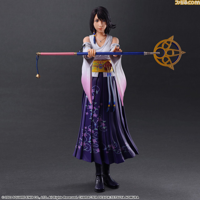 『FF10』ティーダとユウナの可動式フィギュアプレイアーツ改が予約開始。鮮やかになびく髪とマギステルロッドで異界送りシーンを再現できる