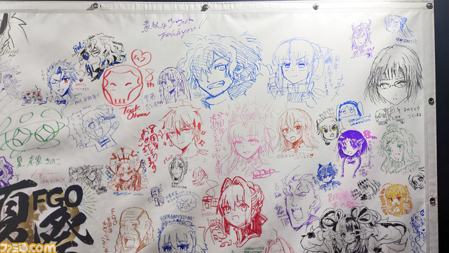 【FGOフェス2023】メッセージフラッグへ寄せられたイラストをピックアップ。アマデウスリリィにバイノーラル道満など、今年もユニークな絵が集まる【Fate/Grand Order】