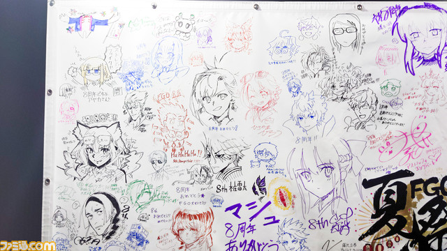 【FGOフェス2023】メッセージフラッグへ寄せられたイラストをピックアップ。アマデウスリリィにバイノーラル道満など、今年もユニークな絵が集まる【Fate/Grand Order】