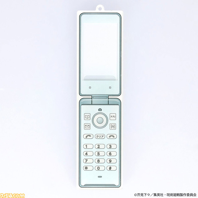 『呪術廻戦』五条・夏油・家入の“携帯電話アクリルチャーム”が登場。画面部分に3人の顔写真カードを入れることができる