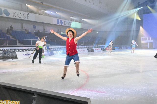 【ワンピース・オン・アイス】宇野昌磨ルフィたちがスケートで表現する“アニメっぽさ”。公開リハ開始早々の演出で泣く。『ブルプロ』運営統括Pも声で出演【写真大量リポート】